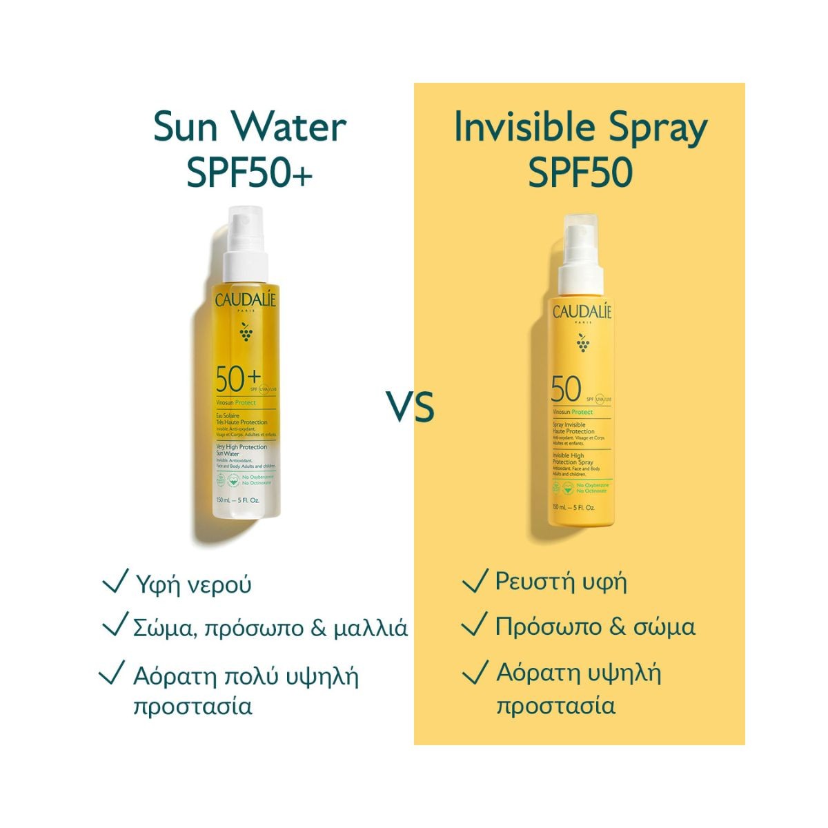 Caudalie Vinosun Very High Protect Sun Water SPF50+ 150ml